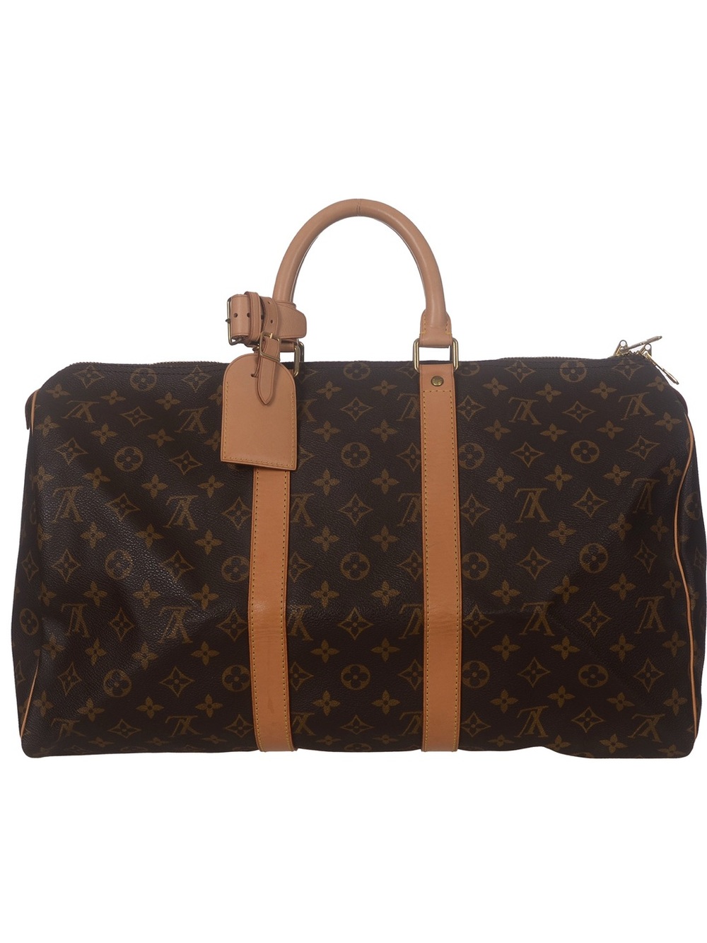 ♥️Louis Vuitton Monogram Sec Souple Keepall 45 Canvas Brown Top-Handle Bag♥️
